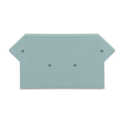 Wago 280-330 End and Intermediate Plate 2.5mm Thick Gray