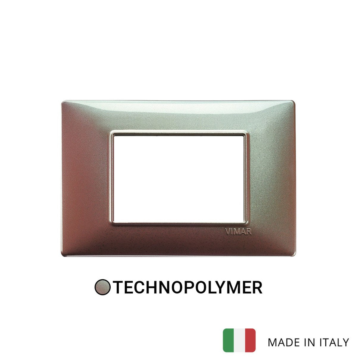Vimar Plana Plate 3M Technopolymer Iridescent Brown
