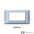 Vimar Plana Plate 4M Metal Metallized Blue
