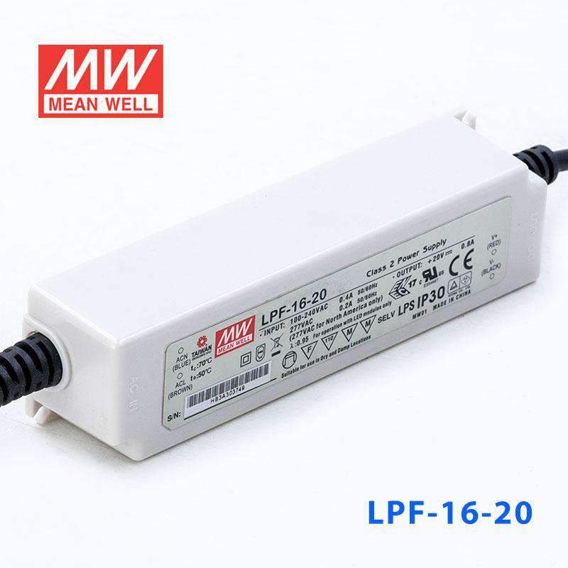Mean Well LPF-16-20 Power Supply 16W 20V 800mA - PHOTO 1