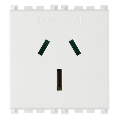 Vimar Arke 2P+E 15A Australian Sicury Outlet White