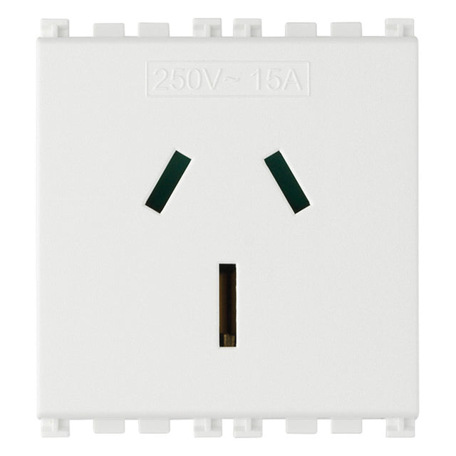 Vimar Arke 2P+E 15A Australian Sicury Outlet White