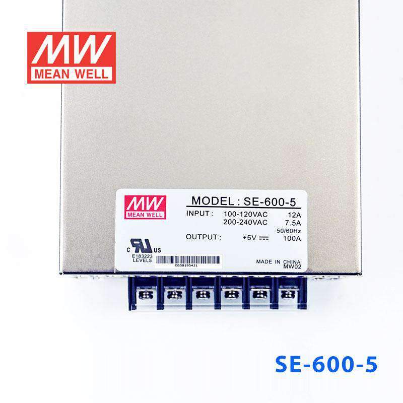 Mean Well SE-600-5 Power Supply 500W 5V 100A - PHOTO 2
