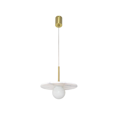 Archilight Alabaster-Stone Orbi Disc Pendant
