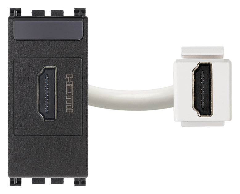 Arke HDMI Outlet Socket Connector Grey