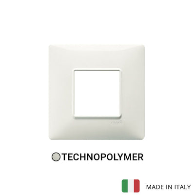 Vimar Plana Plate 2M BS Technopolymer Ivory