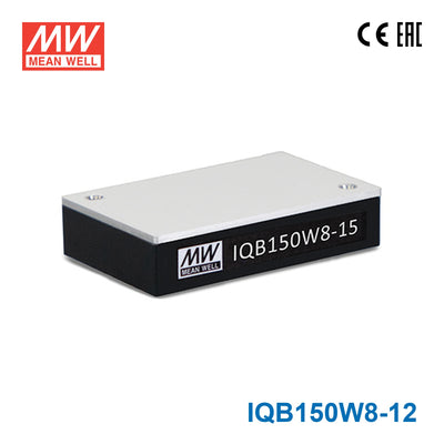 Mean Well IQB150W8-12 DC-DC Converter - 150W - 9~75V in 12V out 12.5A