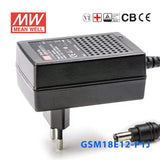 Mean Well GSM18E12-P1J Power Supply 18W 12V 1.5A