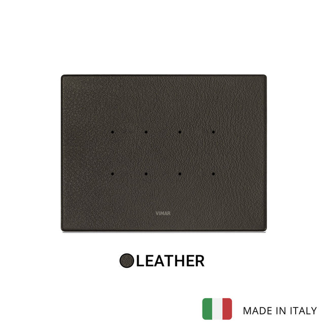 Vimar Eikon Tactil Plate 4M Leather Tobacco