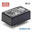 Mean Well SCW05A-05 DC-DC Converter - 5W 9~18V DC in 5V out 1A