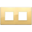 Vimar Eikon Evo Plate 4M (2+2) 71MM Aluminium Polished Gold