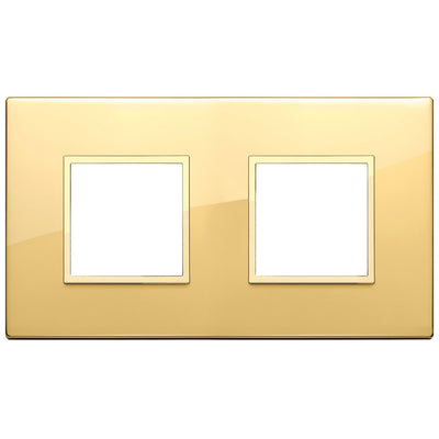 Vimar Eikon Evo Plate 4M (2+2) 71MM Aluminium Polished Gold