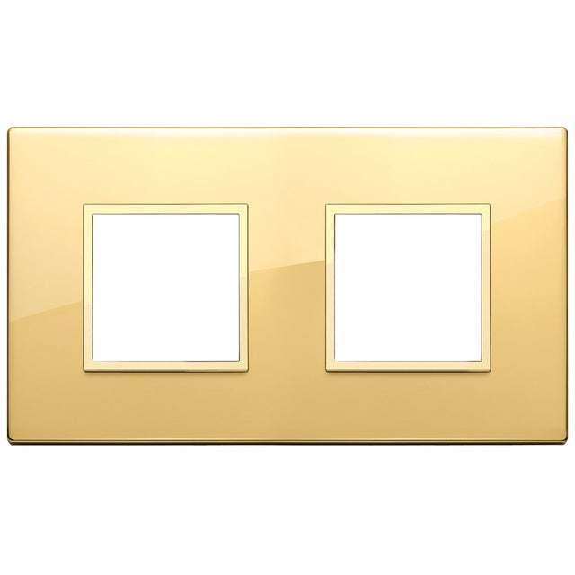 Vimar Eikon Evo Plate 4M (2+2) 71MM Aluminium Polished Gold