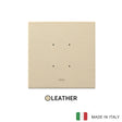 Vimar Eikon Tactil Plate 2M Leather Cream
