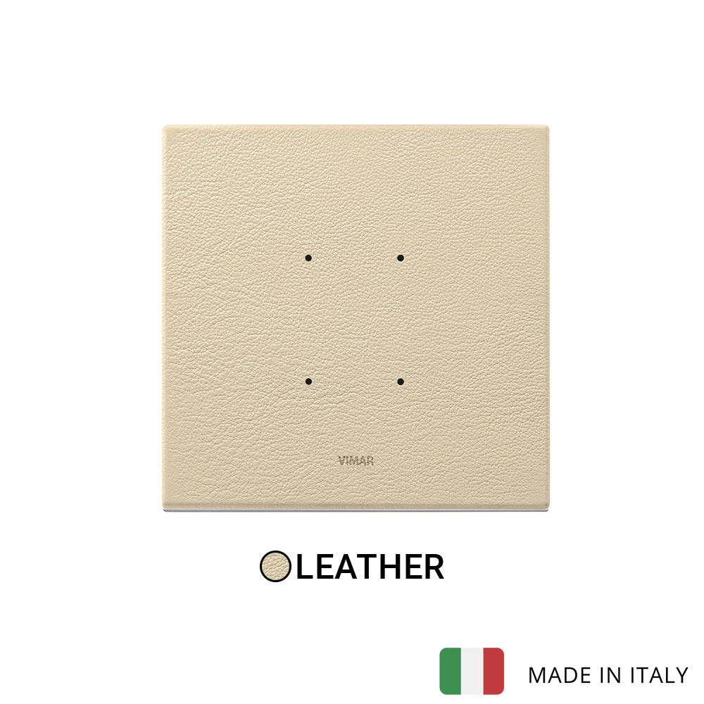 Vimar Eikon Tactil Plate 2M Leather Cream