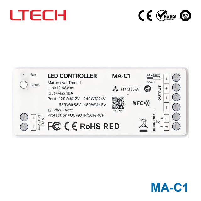 Ltech MA-C1 480W Bluetooth LED Controller