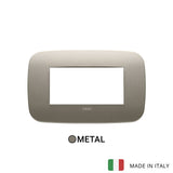 Vimar Arke Round Plate 4M Metal Matt Beige