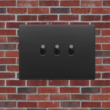 Vimar Eikon Vintage Metal 3 Gang Switch - Anthracite Grey - 10A - PHOTO 6