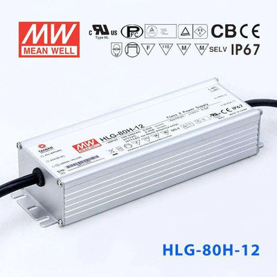 Mean Well HLG-80H-12 Power Supply 60W 12V 5A