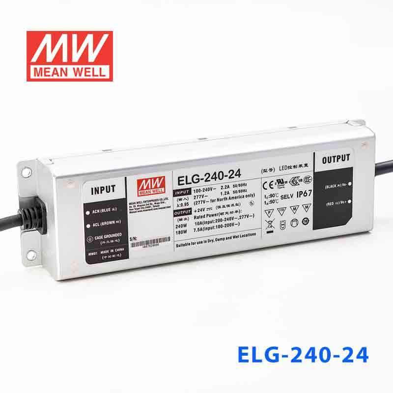 Mean Well S-ELG-240-24-3Y Power Supply 240W 24V 10A — 3-Wire Input (with Earth) - PHOTO 1