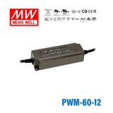 Mean Well PWM-60-12 Power Supply 60W 12V - Dimmable 5A