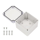 Boxco S-Series 100x100x75mm Plastic Enclosure, IP67, IK08, ABS, Transparent Cover, Screw Type - PHOTO 2