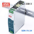 Mean Well SDR-75-24 Single Output Industrial Power Supply 75W 24V - DIN Rail