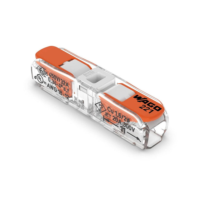 Wago 221-2401 Inline splicing connector with lever