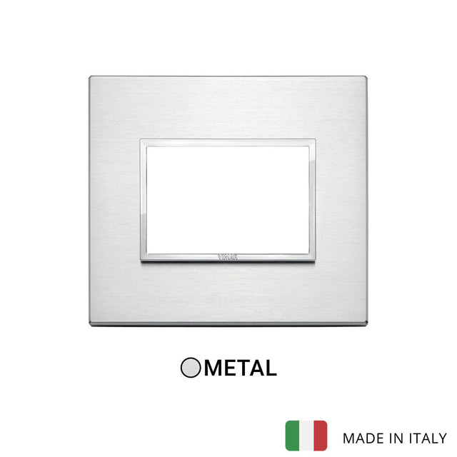 Vimar Eikon Evo Plate 3M Brilliant Aluminium
