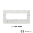 Vimar Eikon Evo Plate 7M Stone Carrara White
