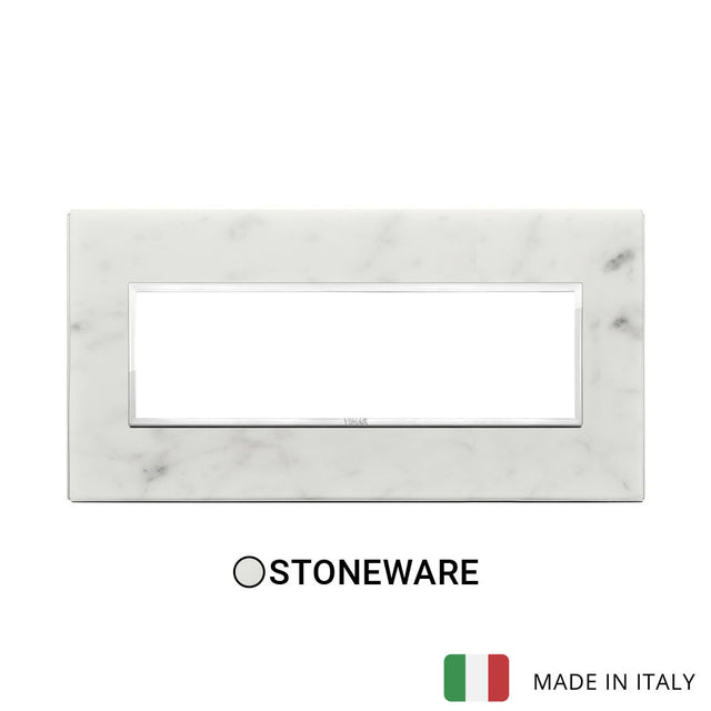 Vimar Eikon Evo Plate 7M Stone Carrara White