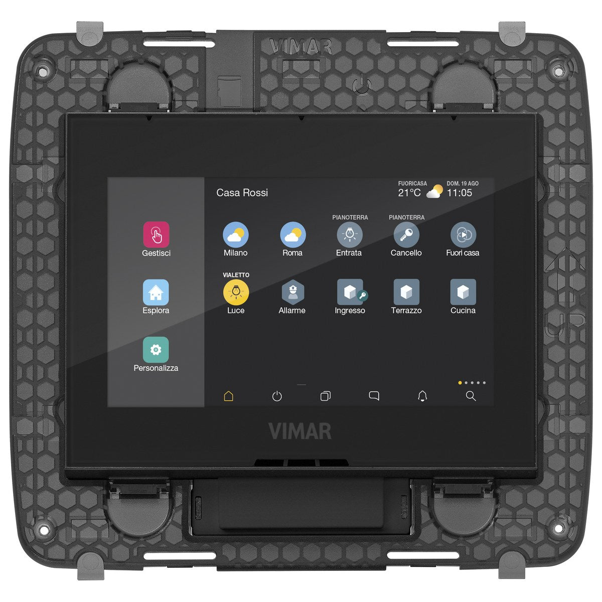 Vimar VM-01420 IP 4.3in PoE Touch Screen 8M Black