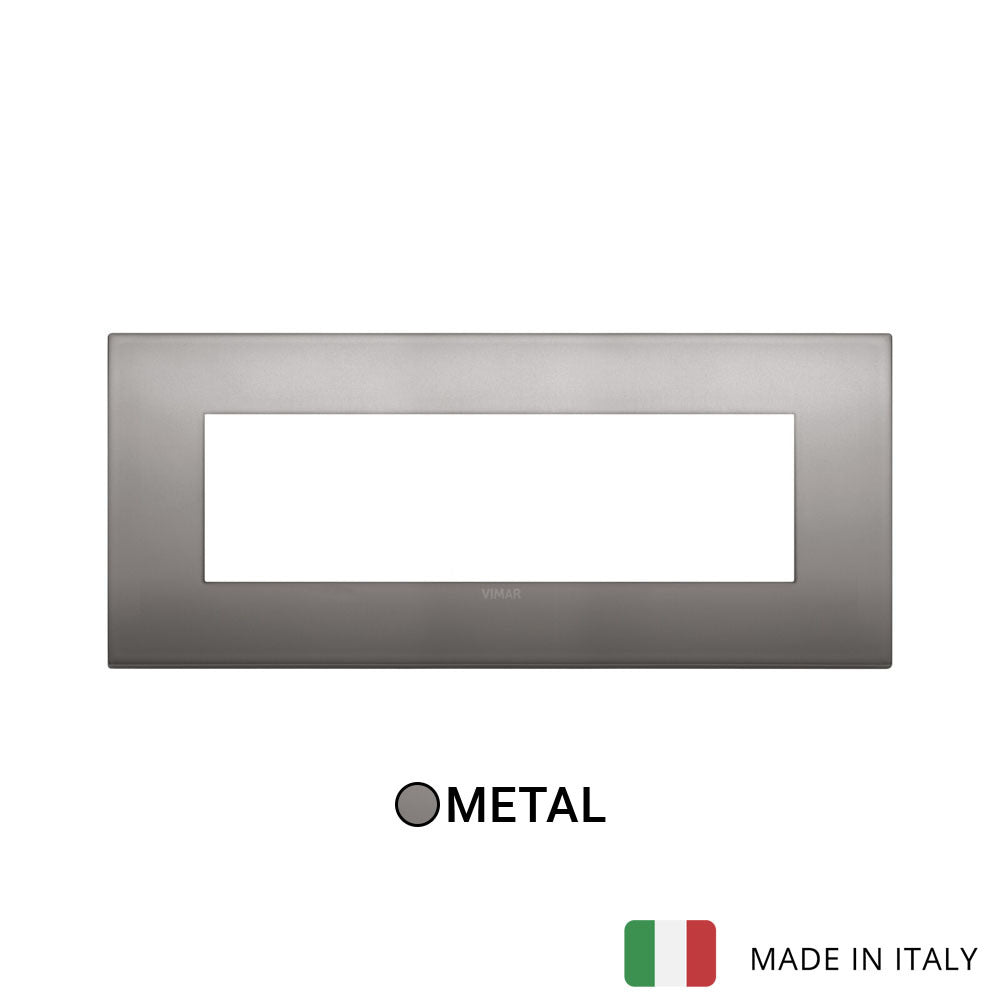 Vimar Arke Classic Plate 7M Metal Black Nickel