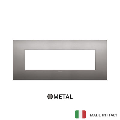 Vimar Arke Classic Plate 7M Metal Black Nickel