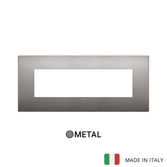 Vimar Arke Classic Plate 7M Metal Black Nickel