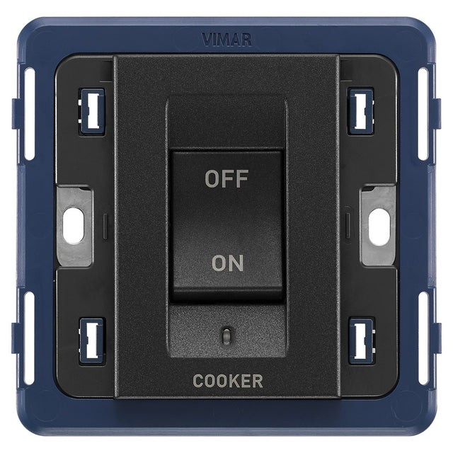 Arke 2P 45A 1-Way Cooker Switch 3M Black