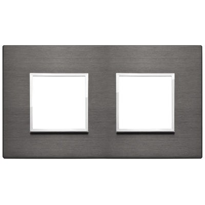 Vimar Eikon Evo Plate 4M (2+2) 71MM Aluminium Lava Grey