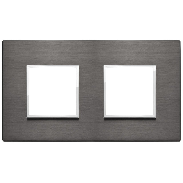 Vimar Eikon Evo Plate 4M (2+2) 71MM Aluminium Lava Grey