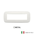 Vimar Arke Round Plate 7M Metal Matt Pearl