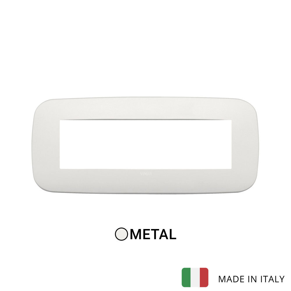 Vimar Arke Round Plate 7M Metal Matt Pearl