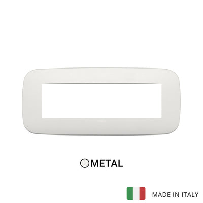 Vimar Arke Round Plate 7M Metal Matt Pearl