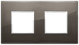 Vimar Eikon Evo Plate 4M (2+2) 71MM Aluminium Black Sapphire