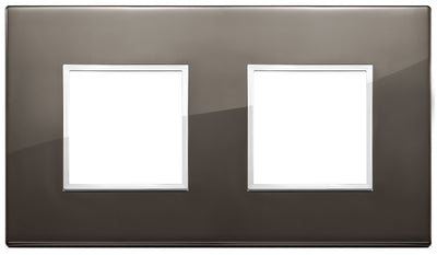 Vimar Eikon Evo Plate 4M (2+2) 71MM Aluminium Black Sapphire