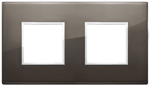 Vimar Eikon Evo Plate 4M (2+2) 71MM Aluminium Black Sapphire