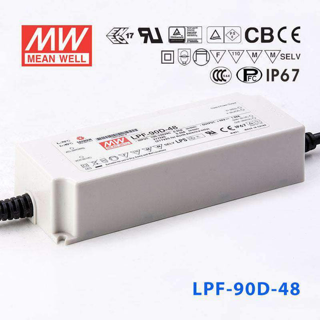 Mean Well LPF-90D-48 Power Supply 90W 48V - Dimmable 1.88A