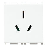 Vimar Plana 2P+E 10A Australian Sicury Outlet White