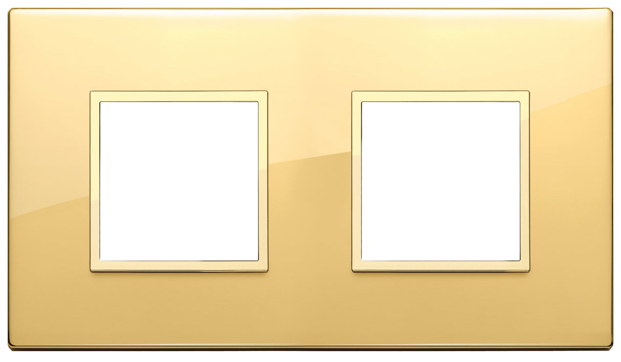Vimar Eikon Evo Plate 4M (2+2) 71MM Aluminium Polished Gold