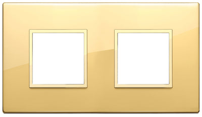 Vimar Eikon Evo Plate 4M (2+2) 71MM Aluminium Polished Gold