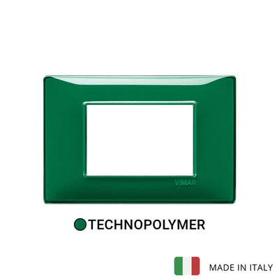Vimar Plana Plate 3M Technopolymer Reflex Emerald