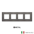 Vimar Eikon Evo Plate 8M (2+2+2+2) 71MM Aluminium Lava Grey